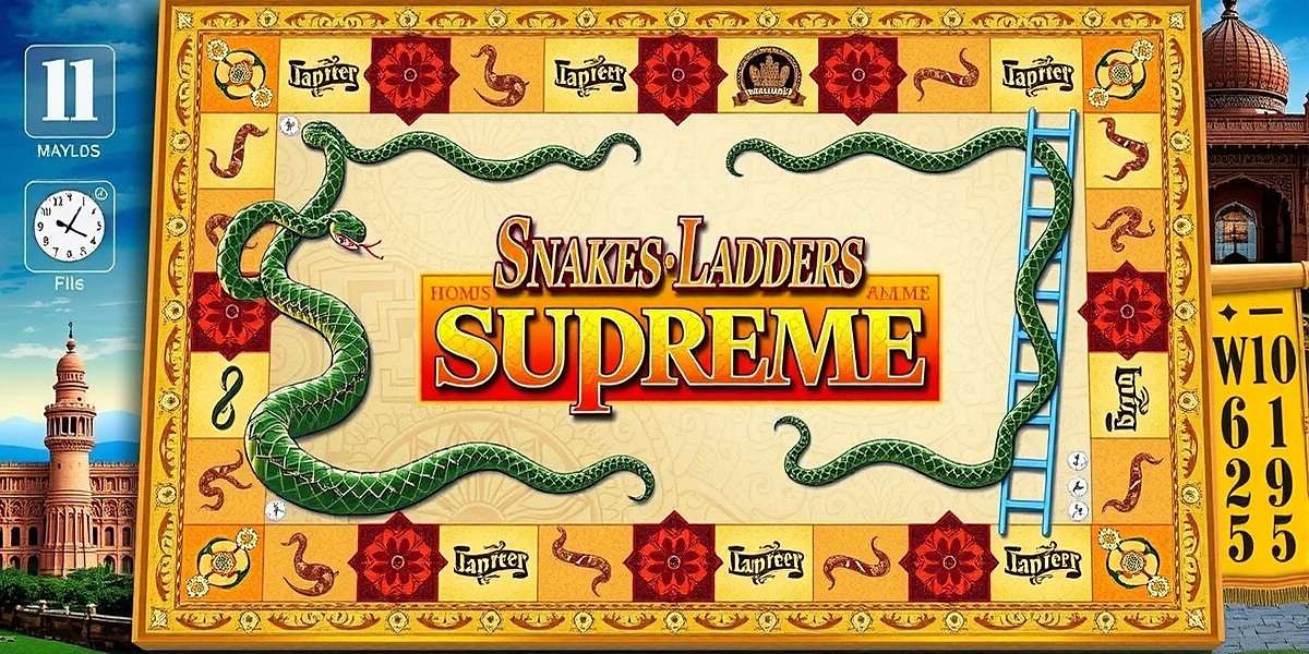 Snakes Ladders Supreme Main Game Board Snakes Ladders Supreme game board with Indian cultural motifs and traditional designs